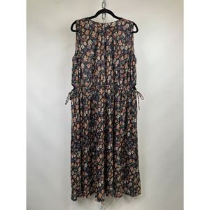 NO.6 STORE PHOEBE DRESS BLACK WISTERIA NWT SIZE L‎ MSRP $428